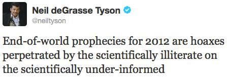 Neil deGrasse Tyson on the end of the world.
