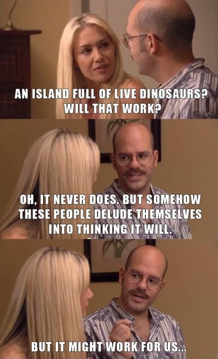 An island full of dinosaurs?