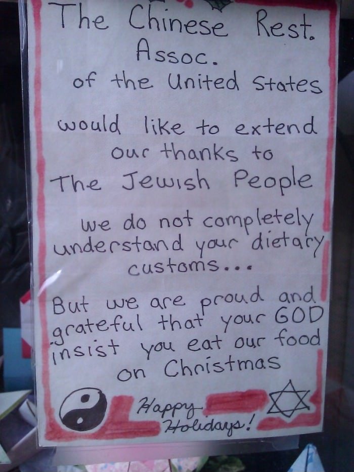 A special thanks from the Chinese to the Jews.