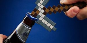 Minecraft Pickaxe Bottle Opener