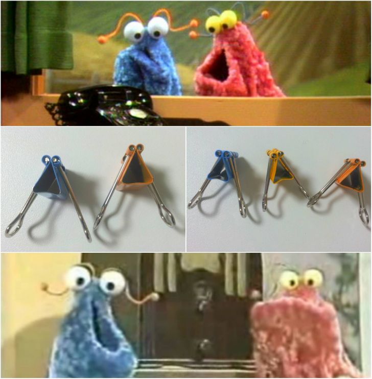 Binder clips look like Yip-Yips.