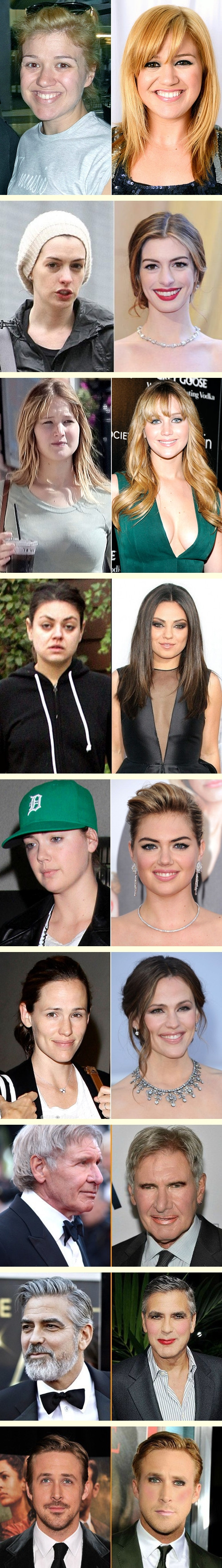 Celebrities without makeup