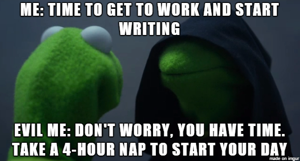 As someone who works from home, this is an internal dialogue I have with myself every day
