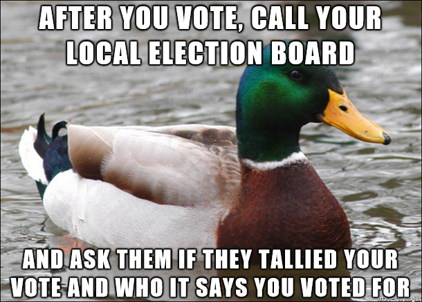 With all the concerns about voting fraud this election...