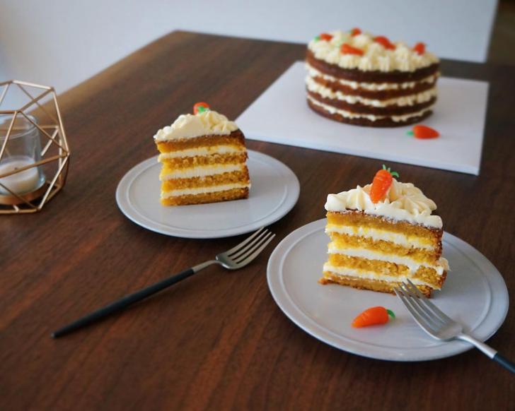 My sister's homemade specialty, carrot cake