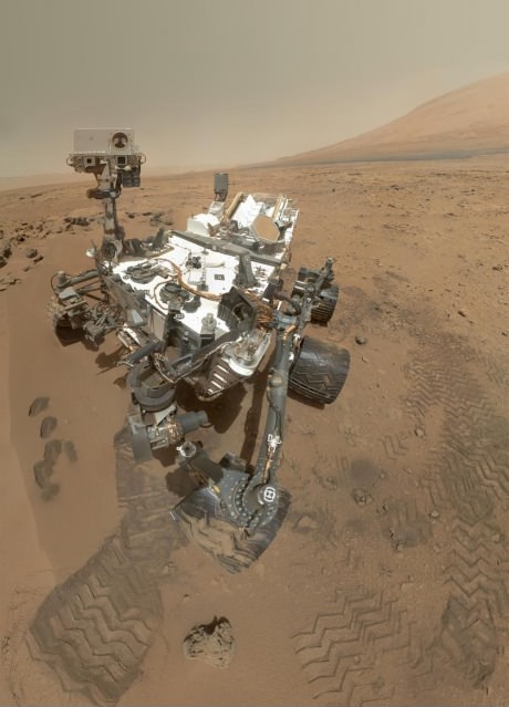 Portrait of Mars Rover Curiosity... who took this picture?