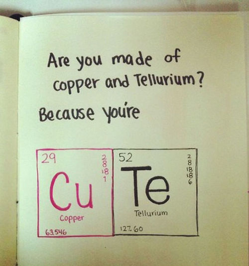 Are you made of copper and tellurium?