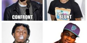 Blunt rappers.