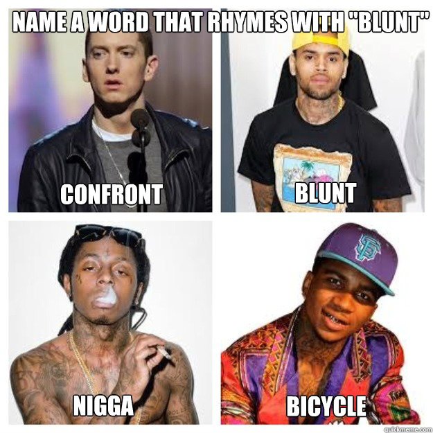 Blunt rappers.