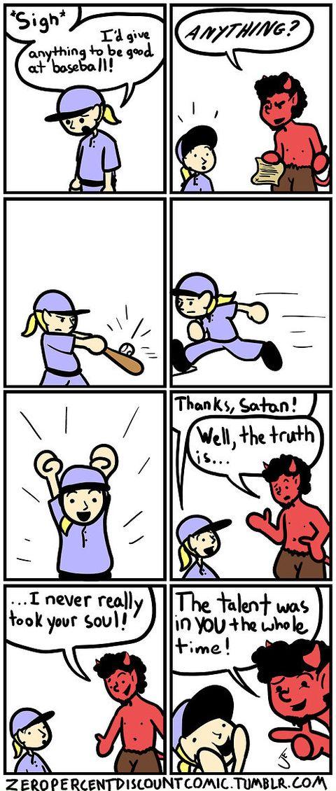Thanks, Satan!