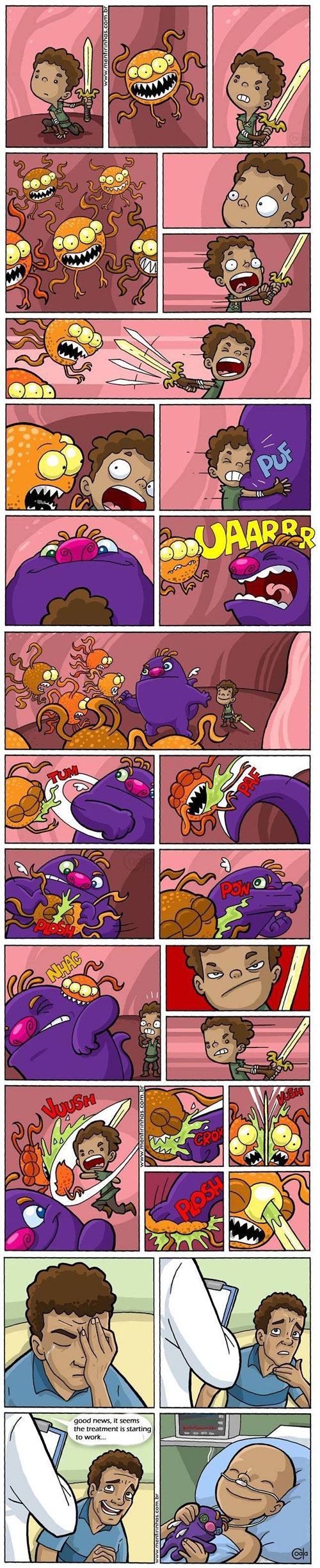 An internal battle.