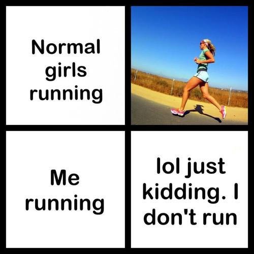 Normal girls running...