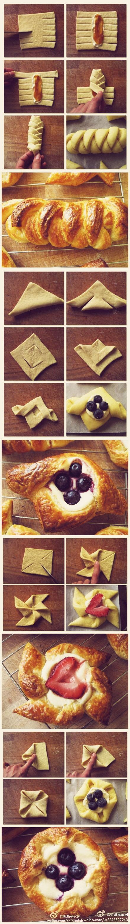 A few easy ways to fold your pastry beautifully