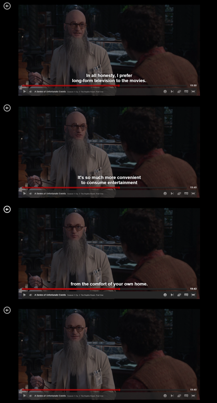 Netflix's A Series of Unfortunate Event, everyone