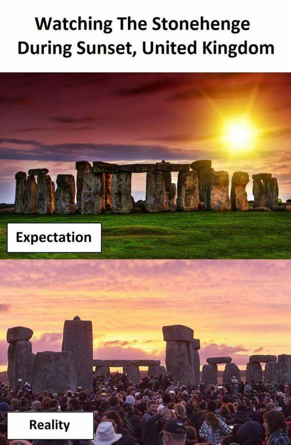 Watching The Stonehenge During Sunset....