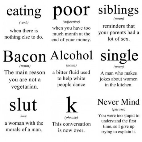 Some basic word meanings.