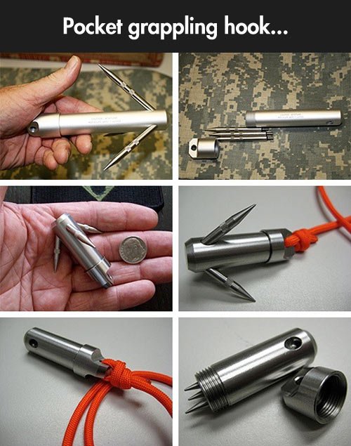 Pocket grappling hook.