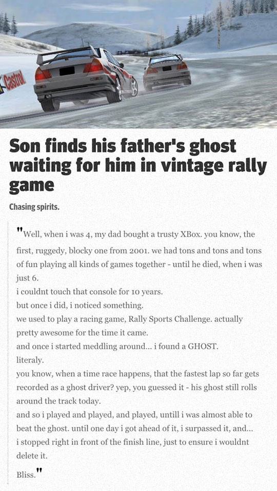 His father's ghost.