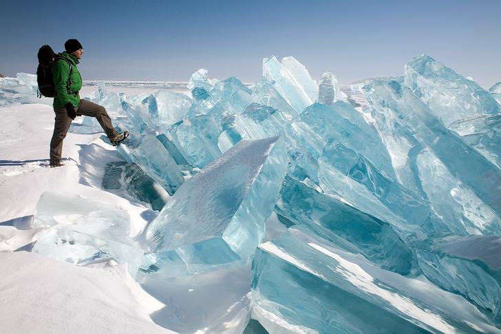 Giant ice shards.