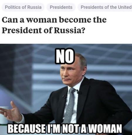 Can A Woman Become The President Of Russia?