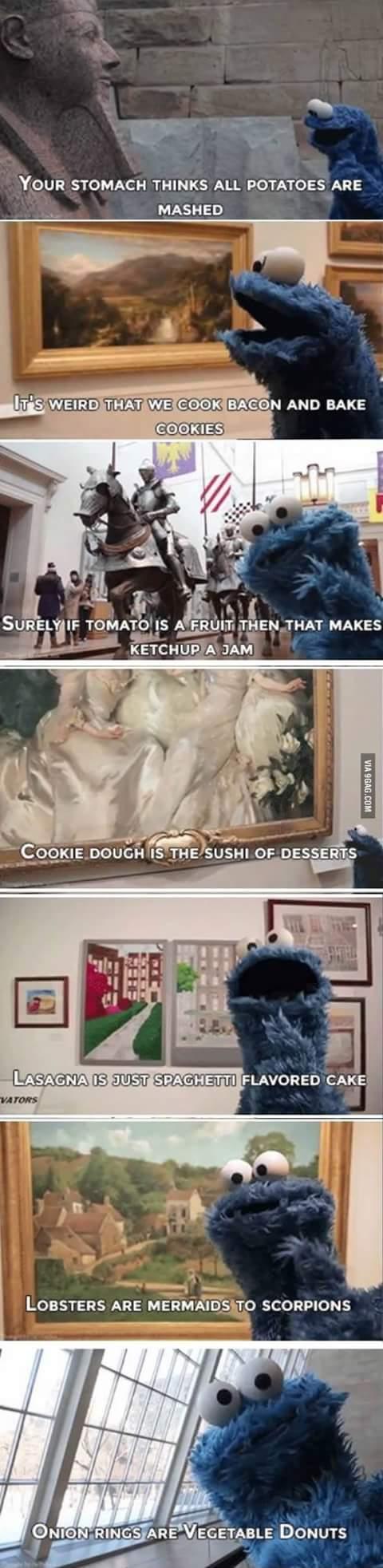 Some shower thoughts from the cookie monster.