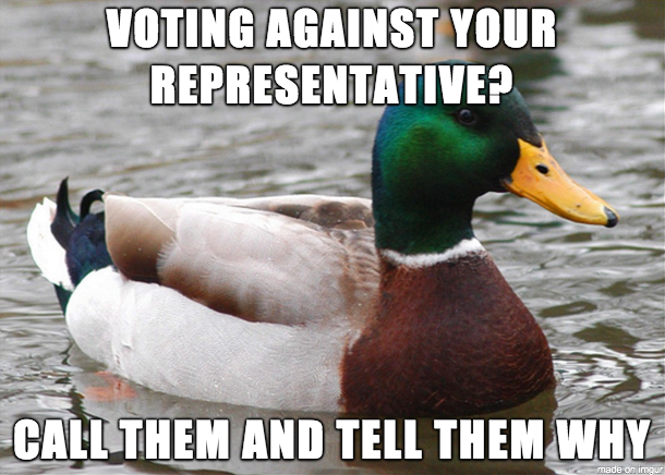 Voting against your current representative today?