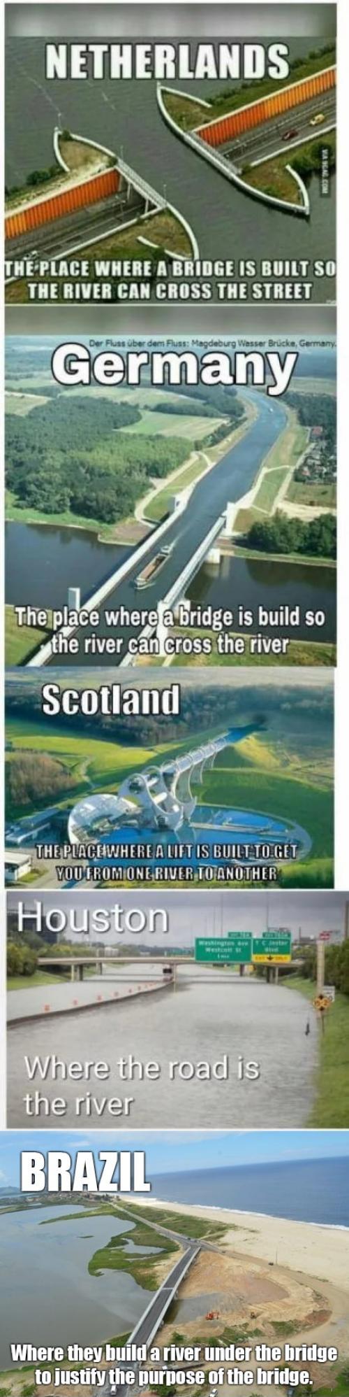 Different folks, different bridges