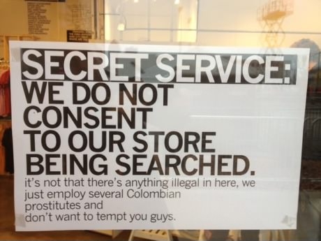 Message to Secret Service