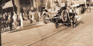 The oldest known wheelie caught on tape, 1936