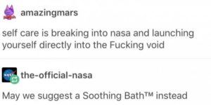 Self Care  Advice From NASA