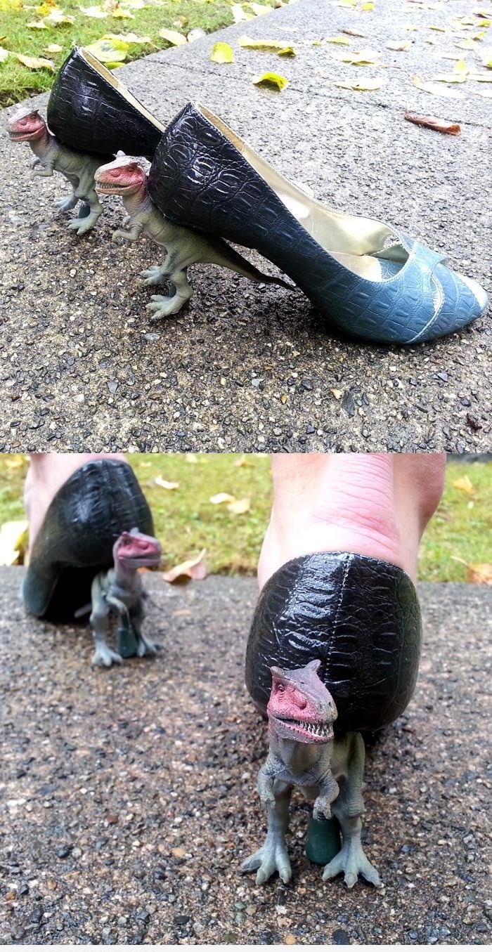 DIY T-Rex Heels