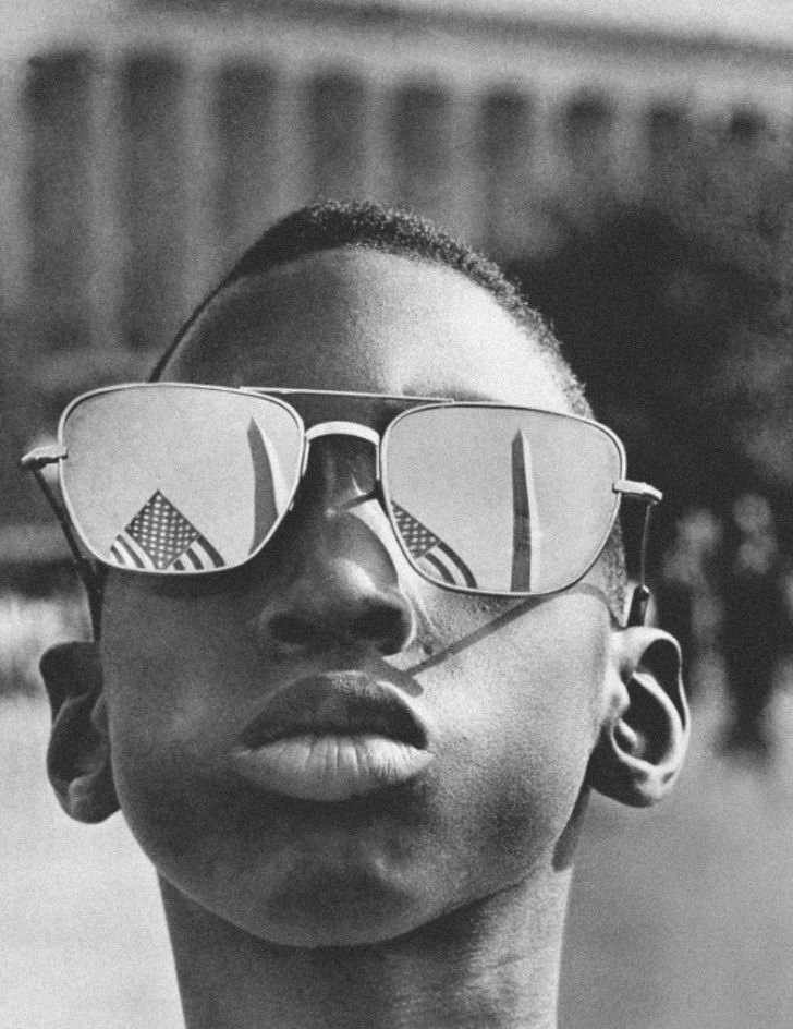 Young boy in attendance during MLK's 'I Have A Dream' speech.