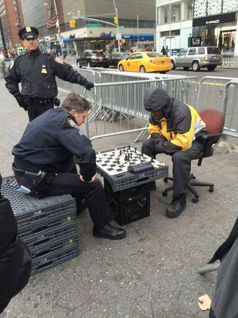 Black man beaten by police on NYC sidewalk