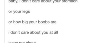 I don’t care
