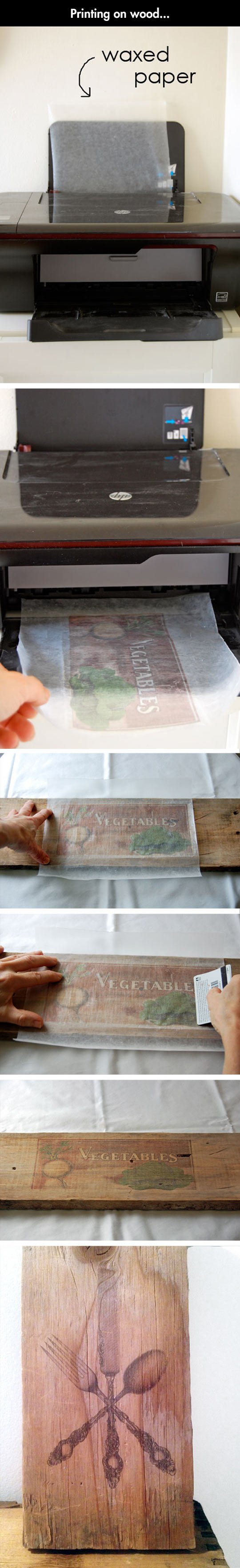 How To Properly Print On Wood