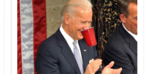 How I imagine Biden at the Inauguration right now