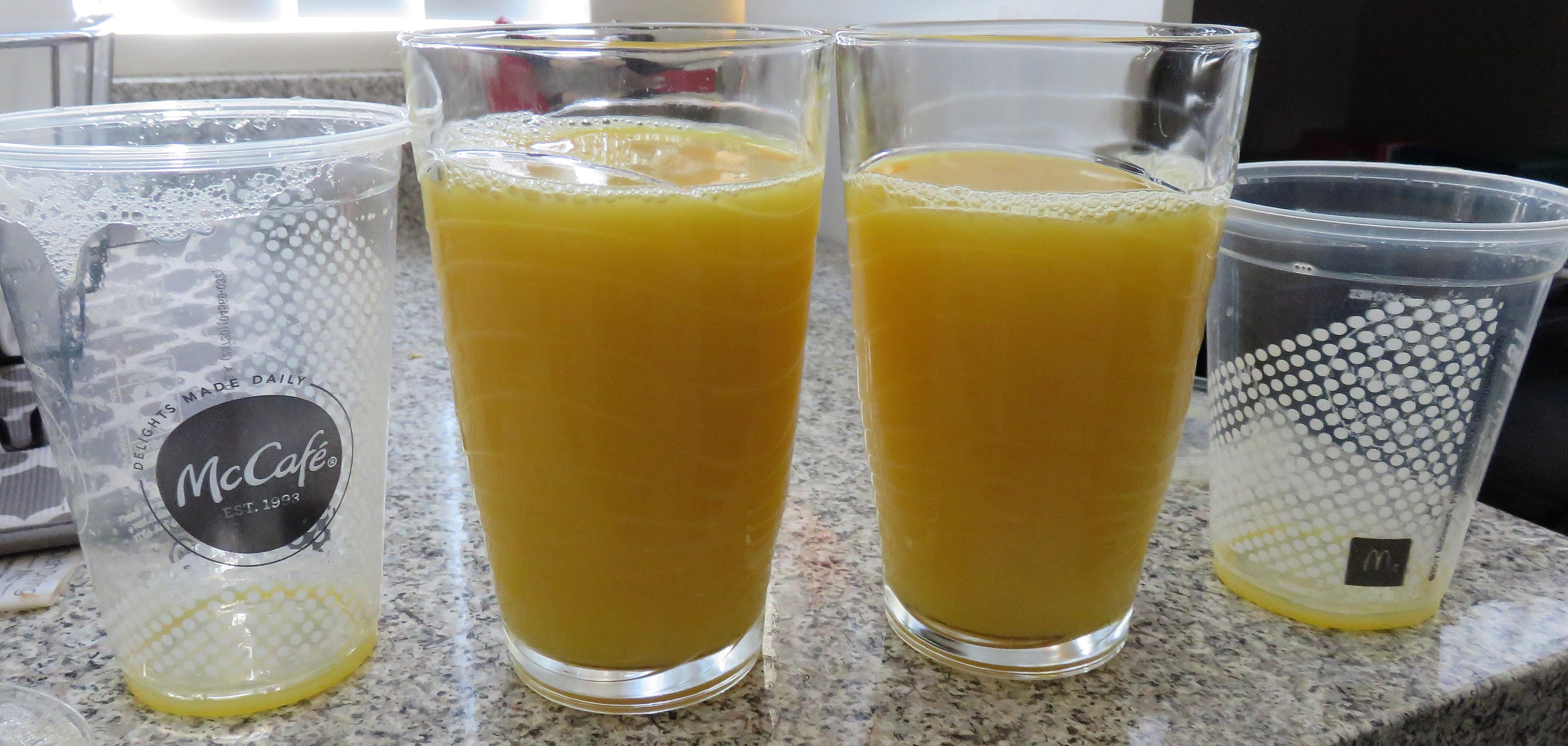 The Difference Between a Small and Medium Orange Juice at McDonalds