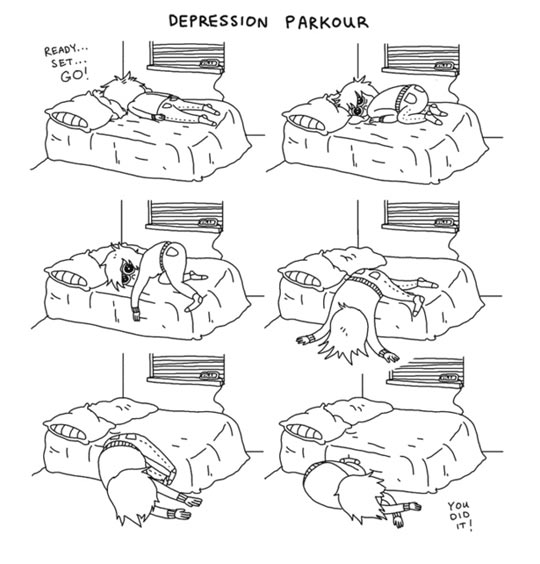 Depression Parkour.