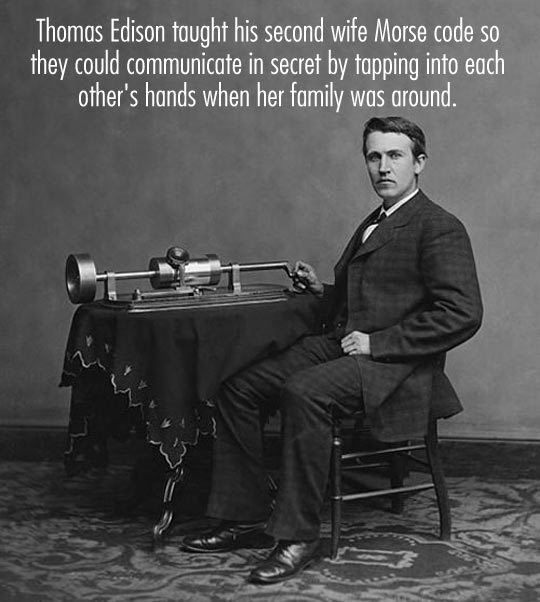 Thomas Edison gets it.