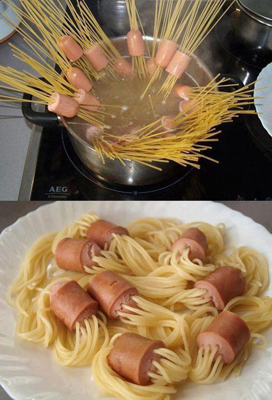 Wiener noodles.