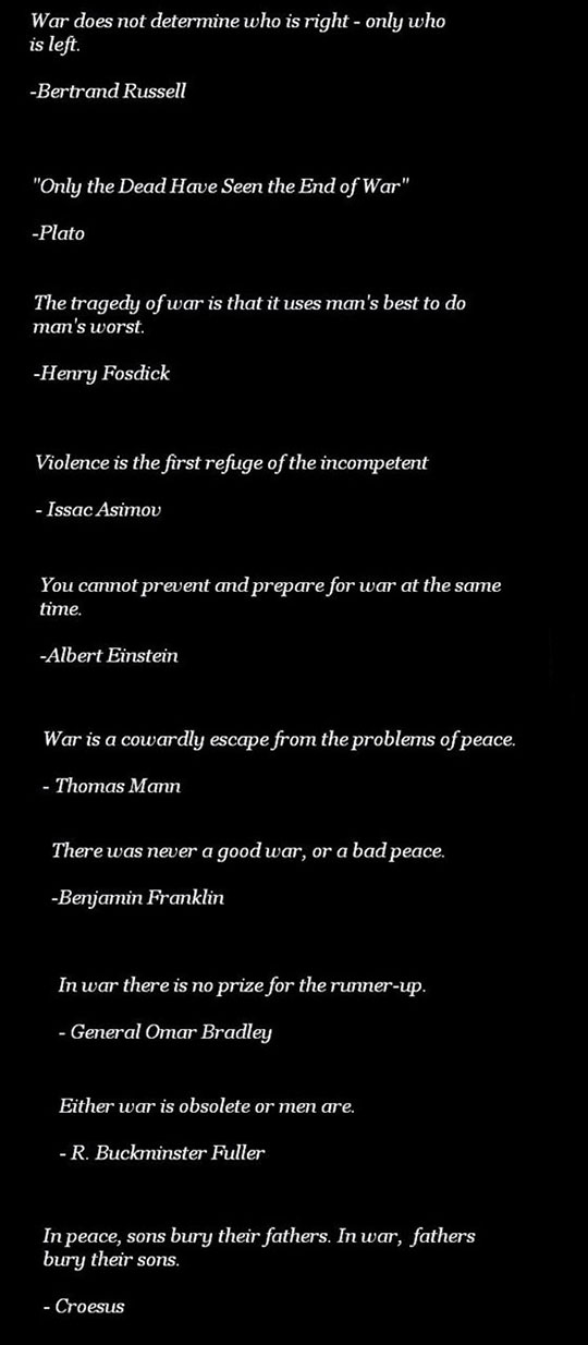 Words on war