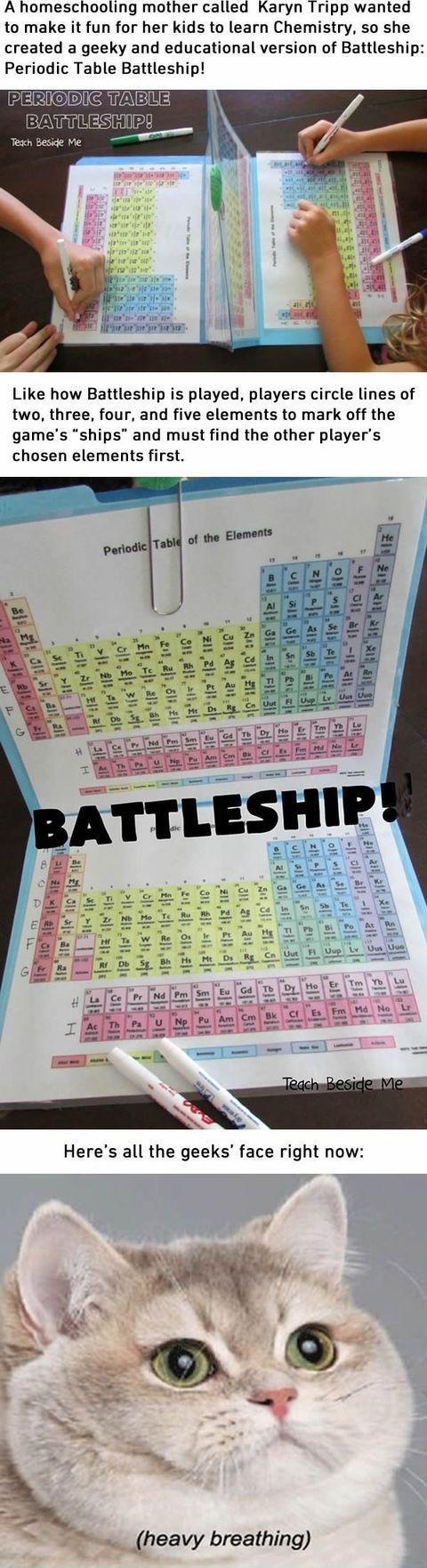 How to love Chemistry more with this Periodic Table Battleship