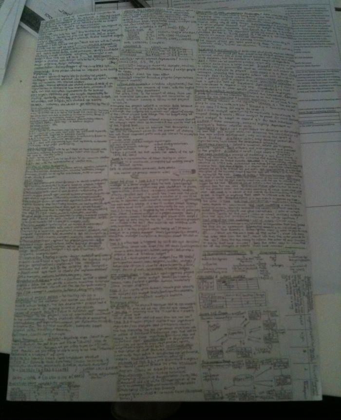 Only one cheat sheet is allowed? Challenge accepted!