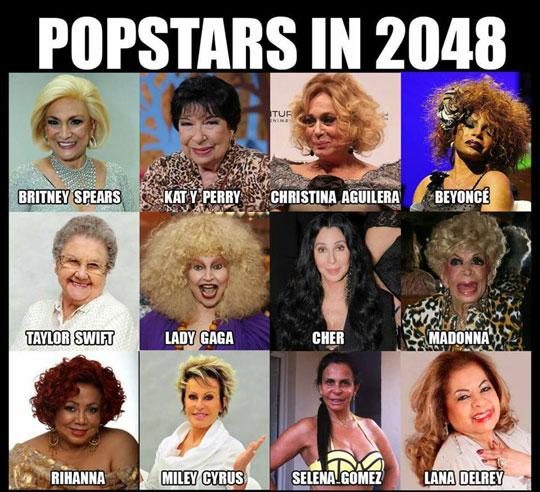 Pop stars in 2048