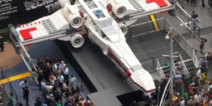 Life-size Star Wars X-Wing made out of 5 million Legos