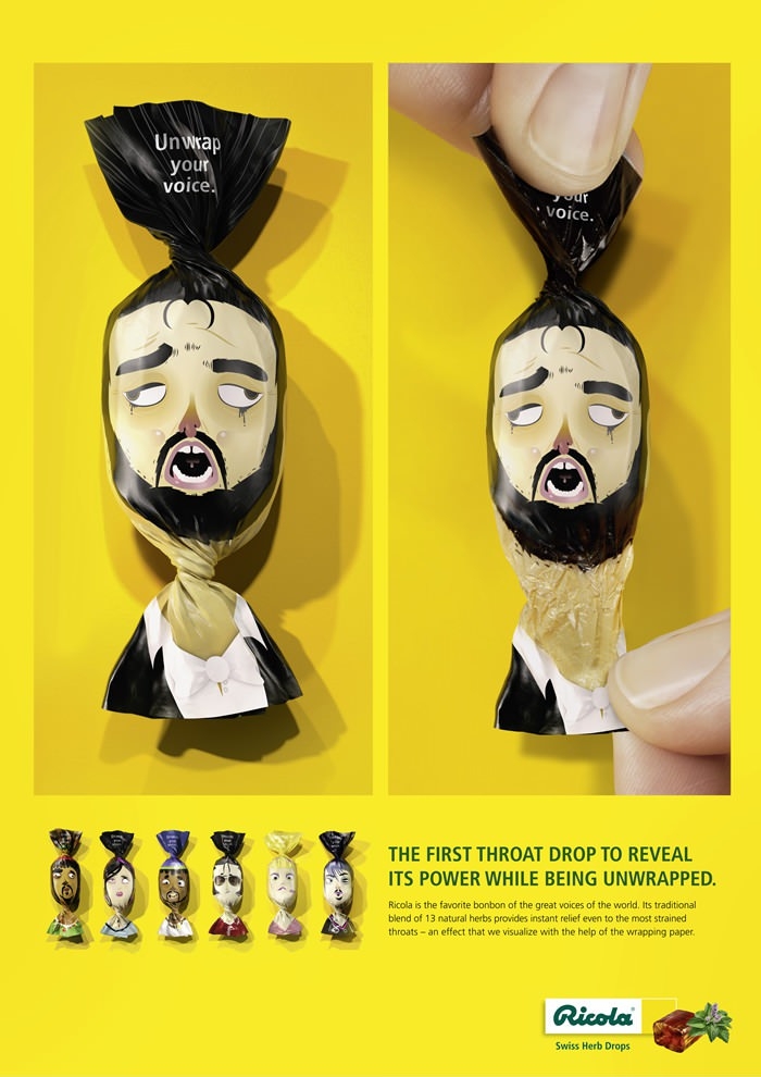 Creative Ricola Throat Drop Ad