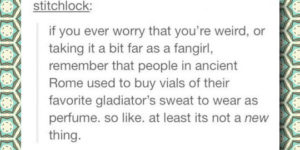 It’s ok to be a fangirl