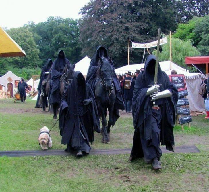 When you have to slay the ring bearer but also have to walk your dog.