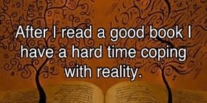 After I read a good book…