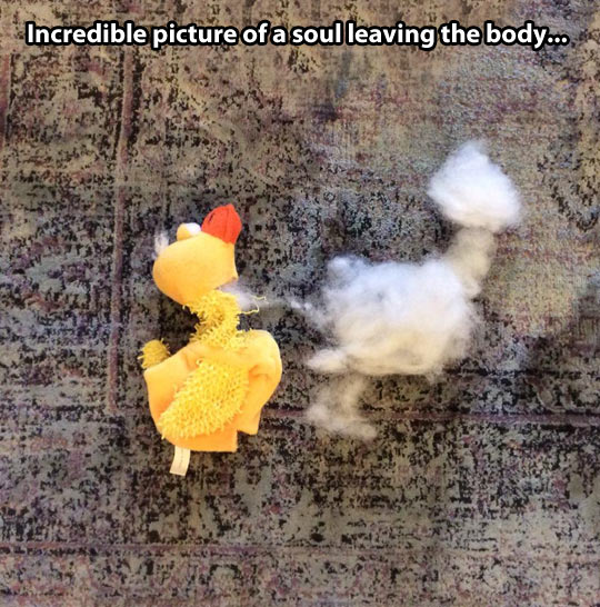 When the soul leaves the body.